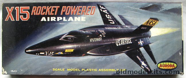 Aurora 1/48 X-15 Rocket Powered Airplane, 120-130 plastic model kit